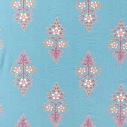 RANGMANCH BY PANTALOONS Women Ethnic Motifs Printed Notch Neck Cotton Kurta image 4