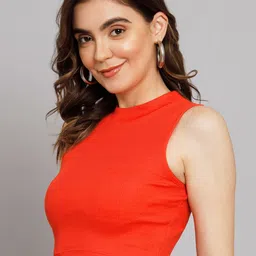 GUTI Pack Of 2 Ribbed Sleeveless Casual Crop Tops image 4