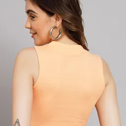 GUTI Pack Of 2 Ribbed Sleeveless Casual Crop Tops image 2