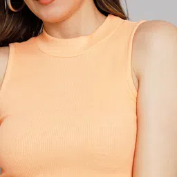 GUTI Pack Of 2 Ribbed Sleeveless Casual Crop Tops image 5