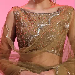 KUDI PATAKA Embellished Beads and Stones Ready to Wear Lehenga & Blouse With Dupatta image 2