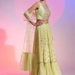 KUDI PATAKA Embroidered Ready to Wear Lehenga & Blouse With Dupatta image 3