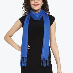Aditi Wasan Women Blue Solid Stole-image-8