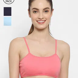 Floret Pack of 3 Bralette Bra 1458_Rose-Sky-N.Blue_30B-Rose-Sky-N.Blue image 1