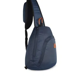 Fly Fashion Unisex Blue Solid Backpack image 5