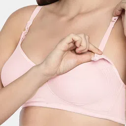 Inner Sense Pack of 2 White Organic Cotton Non-Wired Non Padded Maternity Sustainable Bras IMB005B_5F image 2