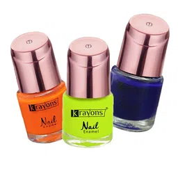krayons Set Of 3 Color Me Crazy Gel Long Lasting Nail Polish - 8ml Each-picture-37