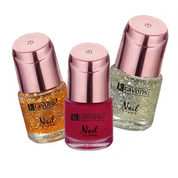 krayons Set Of 3 Color Me Crazy Gel Long Lasting Nail Polish - 8ml Each-picture-38