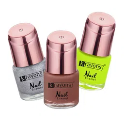 krayons Set Of 3 Color Me Crazy Gel Long Lasting Nail Polish - 8ml Each-picture-36