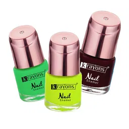 krayons Set Of 3 Color Me Crazy Gel Long Lasting Nail Polish - 8ml Each-picture-35