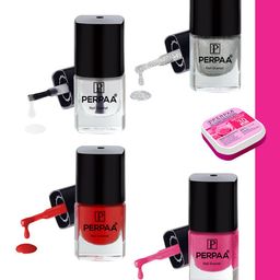 PERPAA Set of 4 Trendy Quick-Drying & Long Lasting Gel Nail Enamel - 5 ml each-picture-25