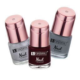 krayons Set of 3 Color Me Crazy Gel Long Lasting Nail Polish - 8 ml each-picture-20