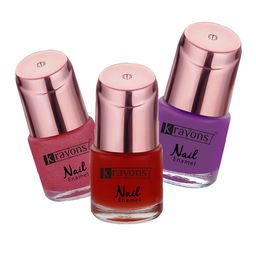 krayons Set of 3 Color Me Crazy Gel Long Lasting Nail Polish - 8 ml each-picture-21