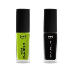 ELLEMENT CO. Set of 2 Black Petal Pop Long Lasting Vegan Nail Lacquer - 10 ml each image 3