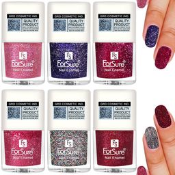 ForSure Set Of 6 High-Shine Long-Lasting Glitter Nail Polish - 5ml Each-picture-19