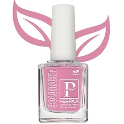 PERPAA Colorich Set3 French Formula Nail Polishe-10mlEach-Baby Pink,IceBlue,Texture Silver image 2
