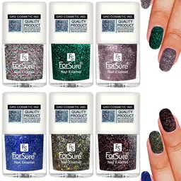 ForSure High Shine Set Of 6  Glitter Nail Polish-5ml Each - 89-100-91-93-94-95 image 3