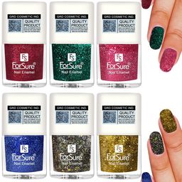 ForSure High Shine Set Of 6  Glitter Nail Polish-5ml Each-93-91-98-90-99-100-picture-29