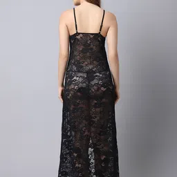 PIBU Shoulder Straps Net Baby Doll With Briefs image 3