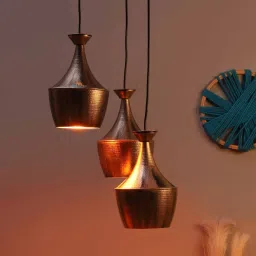 decorativeray Urbain Antique Gold Iron Cluster Hanging Light image 1