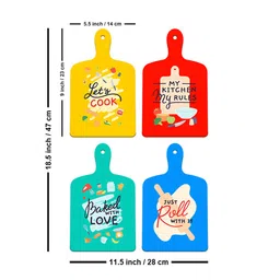 vibecrafts Designer Ornaments Multicolour Engineered Wood Wall Hanging Quotes image 5