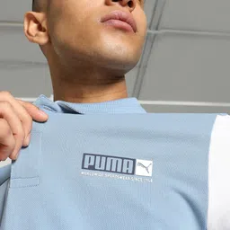 Puma Contrast Sleeve Slim Fit Polo Collar T-Shirt image 2
