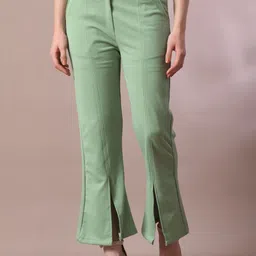 The Roadster Lifestyle Co Women Solid Flared-Fit Parallel Bootcut Trousers-image-118