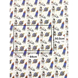 The Big Trove Cosmic Gift Wrapping Paper: Space & Astronaut Designs 10 Sheets image 3