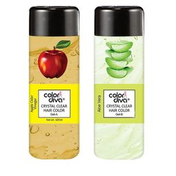 Adbeni Color Diva 2Pc Crystal Clear Amonia Free Gel Hair Color Apple & Aloe Vera 200ml-picture-23