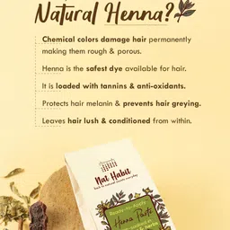 Nat Habit Set Of 3 Ready-To-Apply Henna Paste - 100% Natural - Soaked In Black Tea  Herbs 220 g Each - Dark Brown image 3