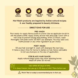 Nat Habit Set Of 3 Ready-To-Apply Henna Paste - 100% Natural - Soaked In Black Tea  Herbs 220 g Each - Dark Brown image 4