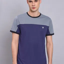 Technosport Color Blocked Antimicrobial Training or Gym T-shirt-picture-41