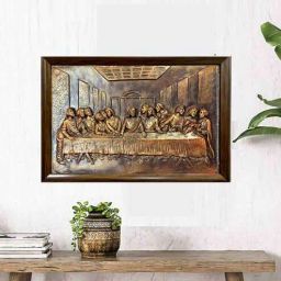 artociti Last Supper Relief Wall Mural In Bronze-picture-13