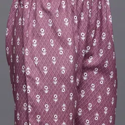 KALINI Ethnic Motifs Printed Straight Kurta with Trousers image 2