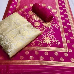 KALINI Pure Silk Unstitched Dress Material-picture-16