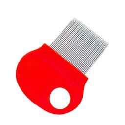 Alexvyan Women Red Metal Teeth Magnifier Lens Nit Comb-picture-7