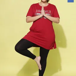 9shines Label  Pack of 2 Printed Cotton Drop-Shoulder Lounge T-shirt-image-19