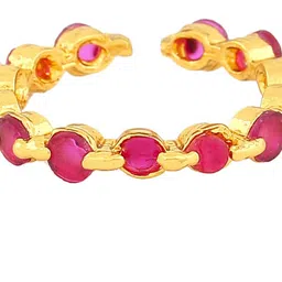 Estele Gold Plated CZ-studded Finger Ring image 5