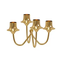 Metalsmith Gold-Toned Candle Holder image 3