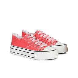 The Roadster Lifestyle Co. Women Colourblocked Lace-Up Canvas Sneakers-picture-32