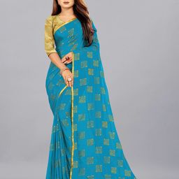 Aardiva Ethnic Motifs Pure Chiffon Saree-picture-40