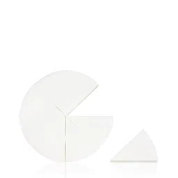 PAC 8Pcs Triangle Pie Pressed Makeup Sponge - White-picture-23