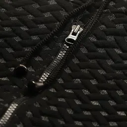 Deewa Women Black Self Design Hooded Tailored Jacket image 3