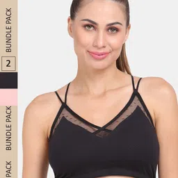 Amour Secret Pack of 2 Lightly Padded Sports Bra-picture-42