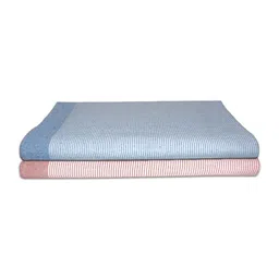 athom living Multicolour Cotton Striped 220 GSM Bath Towels 2 Pc image 2