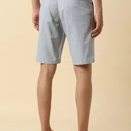 Allen Solly Men Micro Ditsy Printed Slim Fit Mid-Rise Cotton Regular Shorts image 3