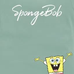 YK X Minute Mirth Infant Girls Spongebob Printed Pure Cotton T-shirt image 4