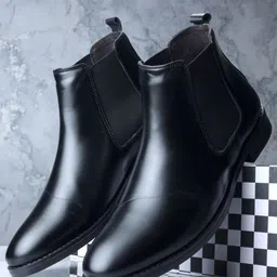 SHOZANIA Men Mid Top Chelsea Boots-picture-15