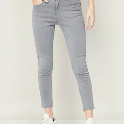 Fame Forever by Lifestyle Women Grey Skinny Fit High-Rise Cotton Jeans-picture-38