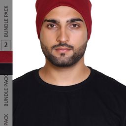 Gajraj Unisex Pack Of 2 Cotton Slouchy Beanies-picture-24